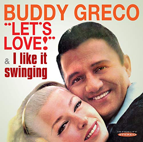 "Album cover with smiling man and woman, text 'Buddy Greco' and song titles."