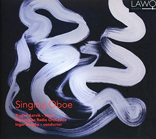 "CD cover with abstract white swirls on black background and red text."