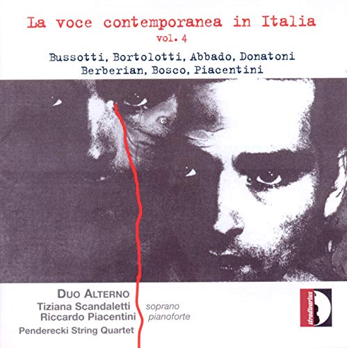 CD cover with black and white faces and red text on white background.