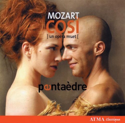 "CD cover featuring a man and woman facing each other, with text overlay."
