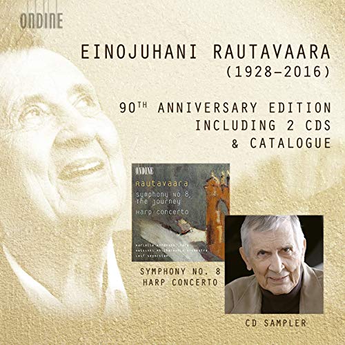 A beige album cover featuring a man's portrait and a CD.