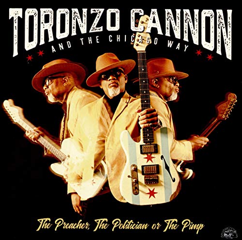 "CD cover featuring Toronzo Cannon holding a guitar, with his image repeated three times."