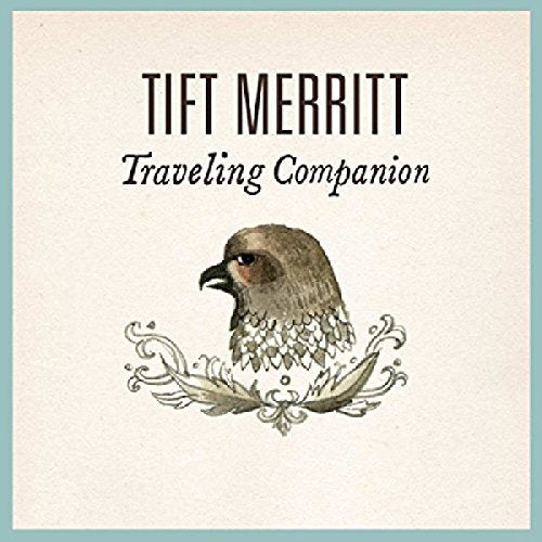 Album cover with a hawk illustration and ornate design on a beige background.