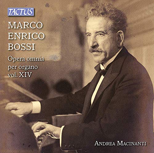 Sepia-toned CD cover with a man playing the organ, text on the left.