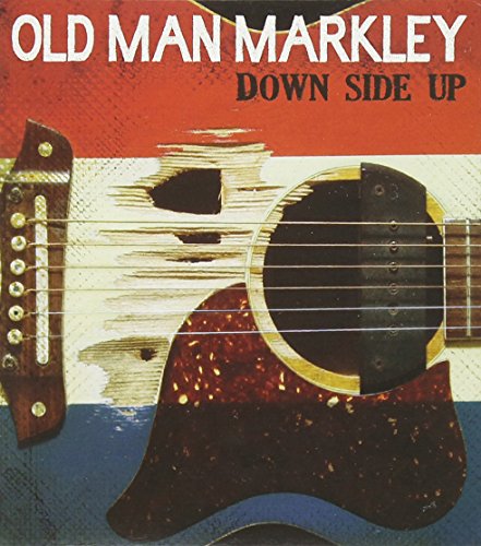 CD cover for Old Man Markley’s “Down Side Up” featuring a guitar.