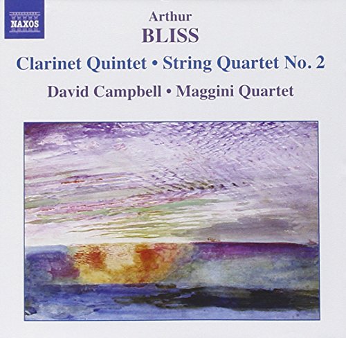 "CD cover with abstract watercolor painting and text describing classical music compositions."