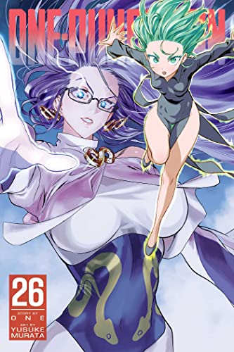 Colorful manga cover with superhero One-Punch Man on front, likely with bold comic fonts.
