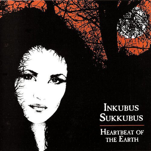 "Album cover featuring a black and white illustration of a woman's face."