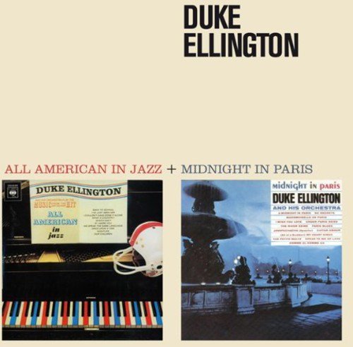 "Duke Ellington CD cover featuring two album covers on a beige background."