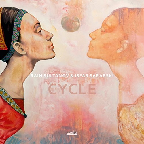 "Album cover art featuring two facing profiles with abstract background and 'Cycle' title."