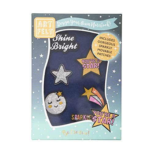 ARTFELT NOTEBOOK SET NAVY BLUE NIGHT SKY