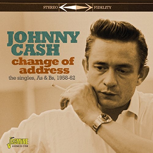Johnny Cash album cover featuring a sepia-toned portrait of him with a cigarette.