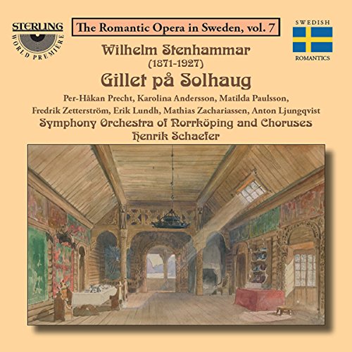 "CD cover with beige background, featuring an image of an ornate, painted room interior."