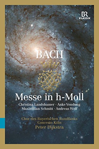 "Bach DVD cover featuring a galaxy image with gold border and white and gold text."