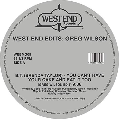 Various Artists - West End Edits: Greg Wilson [VINYL]