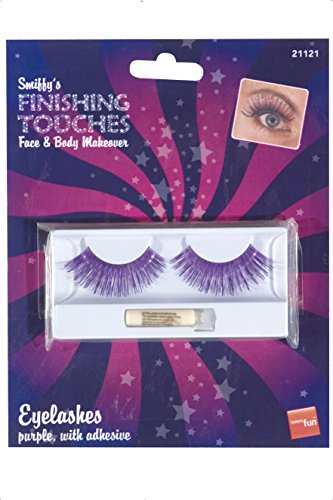 Smiffys Eyelashes Contains Glue - Black