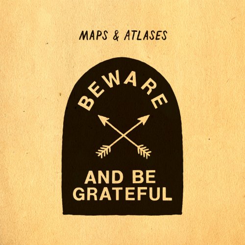 Vinyl album cover with black arch and crossed arrows on a yellow background.
