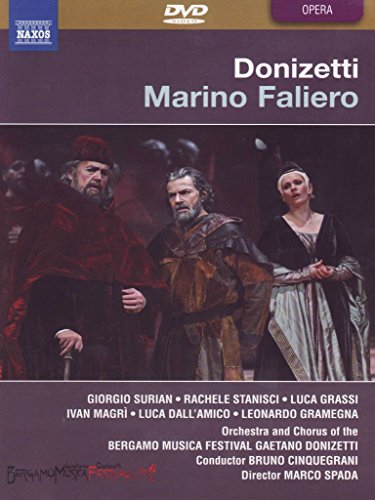 DVD cover featuring three opera performers in period costumes with dark background.