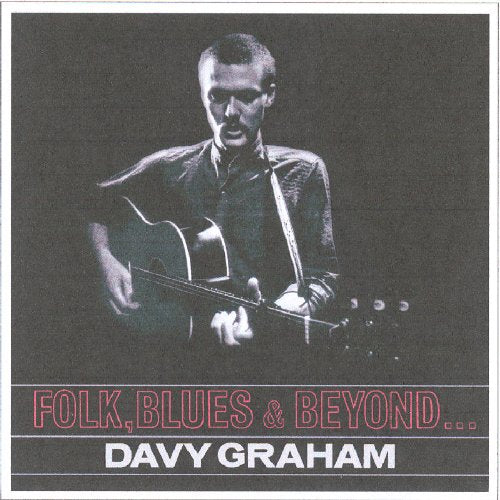 Black and white image of man playing guitar on a CD cover.