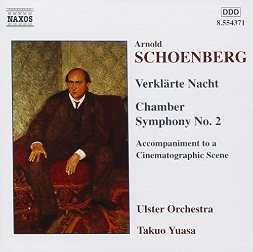 CD cover with portrait of Arnold Schoenberg and musical composition details.