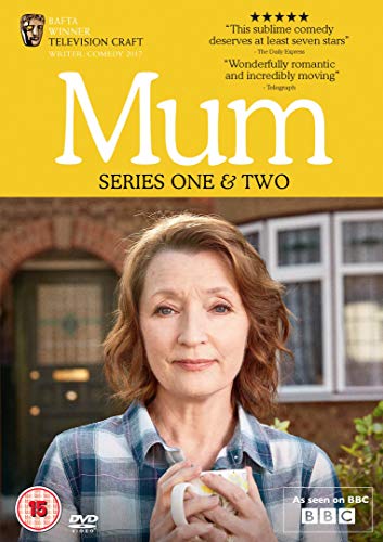 DVD cover for "Mum" series, featuring a middle-aged woman holding a mug.