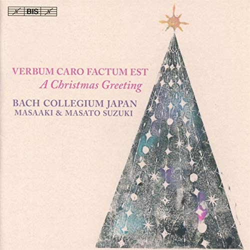 Christmas CD cover featuring a gray tree with a gold star on a beige background.