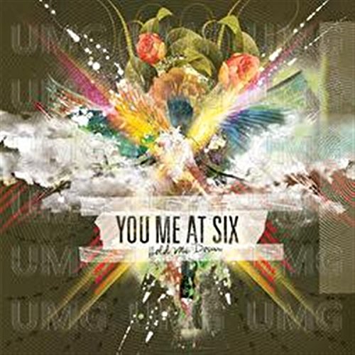 "Album cover with abstract floral design and band name 'You Me At Six'."