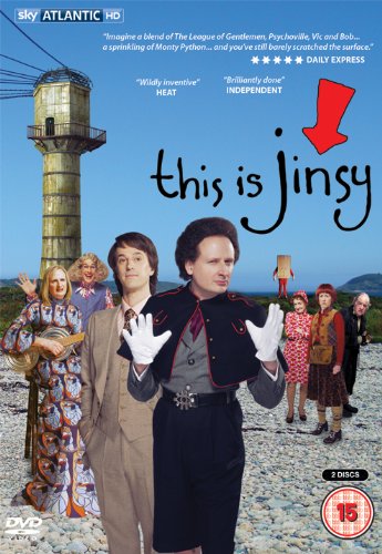 DVD cover featuring two men in suits with people and a lighthouse in the background.