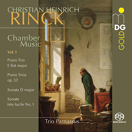 "CD cover with a man surrounded by papers in a dimly lit room."