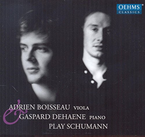 Black-and-white CD cover featuring two men's portraits with white and purple text below.