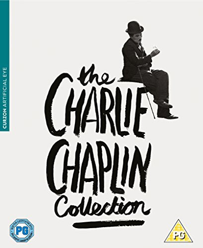 White DVD box set with "The Charlie Chaplin Collection" text and a silhouette image.