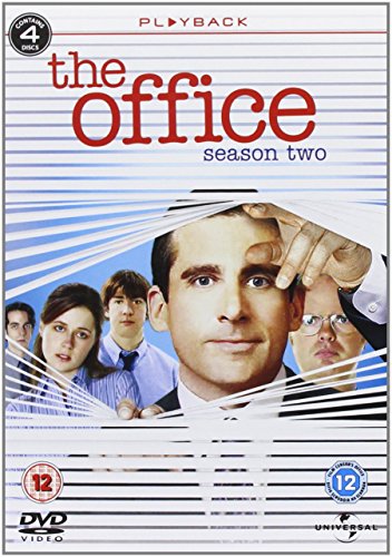 DVD cover for "The Office Season Two" with main character and coworkers.