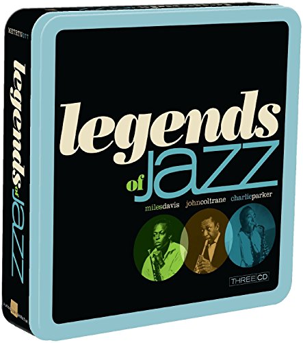 "Jazz CD box set with black cover, blue trim, and musician portraits."