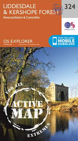 Liddesdale and Kershope Forest (OS Explorer Active Map)