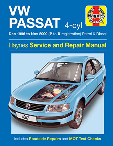 VW Passat 4-cyl Petrol & Diesel (Dec 96 - Nov 00) Haynes Repair Manual