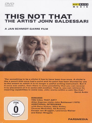 DVD cover featuring a portrait of John Baldessari with text and logos.