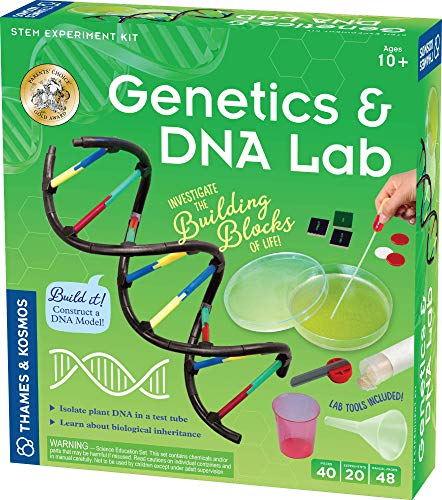 Thames & Kosmos | 665007 | Genetics & DNA Lab | Learn About Biological Inheritance | Isolate Plant DNA in A Test Tube | 20 Experiments | Ages 10+