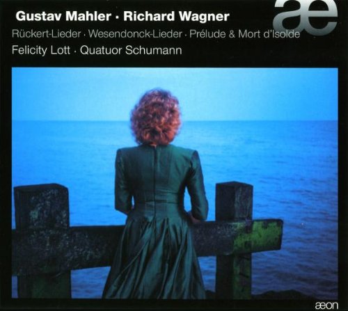 "CD cover featuring a woman in a long coat standing by a body of water."