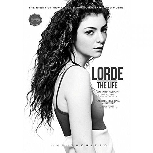Black and white DVD cover featuring Lorde, a young woman with long curly hair.