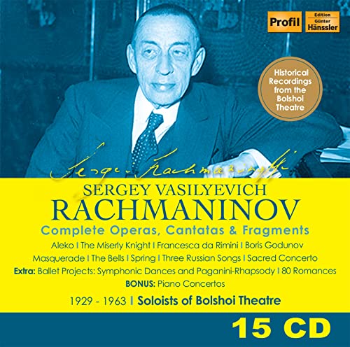 Soloists Of Bolshoi Theatre - Sergey V. Rachmaninov: Complete Operas, Cantatas & Fragments [CD]