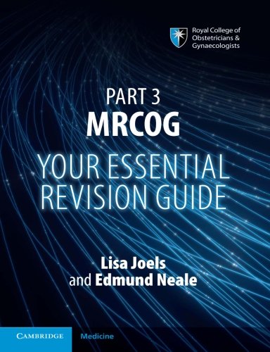 "Dark blue book cover with white text and blue swirling lines, featuring medical logos and authors' names."