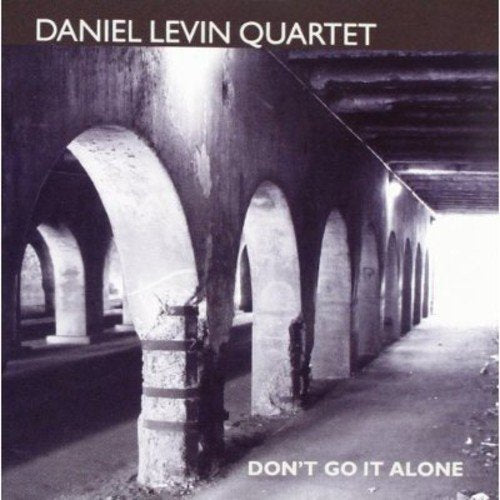 "Album cover with a black-and-white image of arches and a person walking alone."
