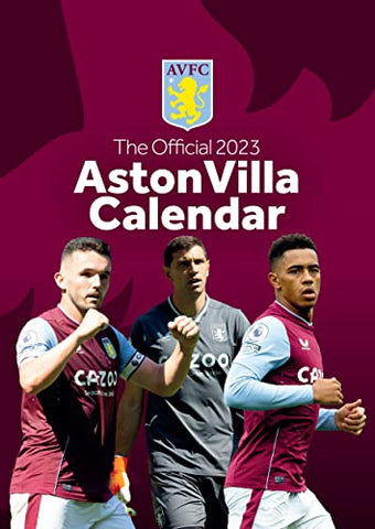 Aston Villa FC 2023 Calendar, Month To View A3 Wall Calendar , Official Product
