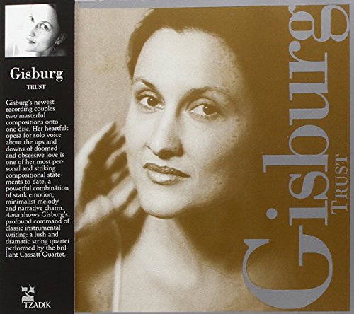 "CD cover with sepia-toned portrait of a woman and 'Gisburg Trust' text."