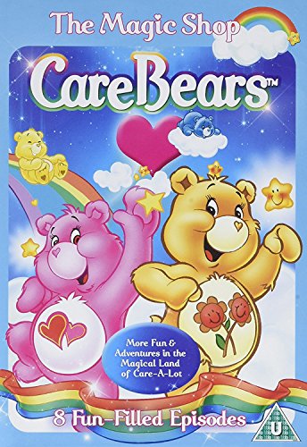 "DVD cover featuring two cartoon bears surrounded by stars, hearts, and rainbows."