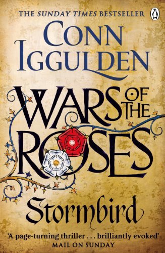 Book cover: knight in armor stands before a burning medieval castle.