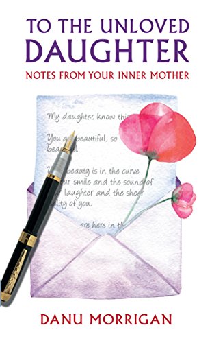 Book cover with purple title, red subtitle, and image of letter, pen, and flowers.