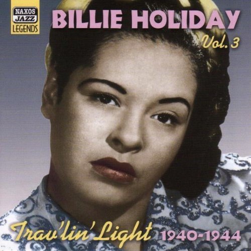 Billie Holiday's portrait on a CD cover with title text and a 'Jazz Legends' logo.