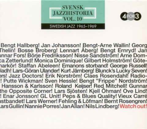 Various - Swedish Jazz History Vol. 10 1965-69 (4CD) [CD]