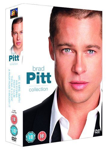 White DVD box set featuring Brad Pitt's face, titled "Brad Pitt Collection".